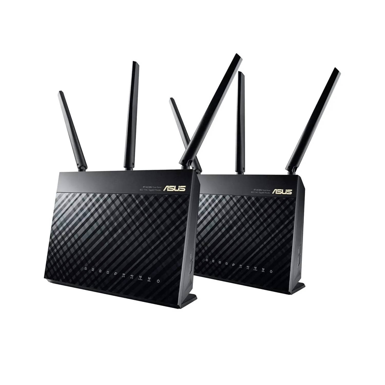 ASUS RT-AC68U 2 Pack Dual Band AiMesh AC1900 WiFi System (Black) for Large - Multi-Story Homes, WiFi Router, AiProtection Network Security Powered by Trend Micro and Adaptive QoS