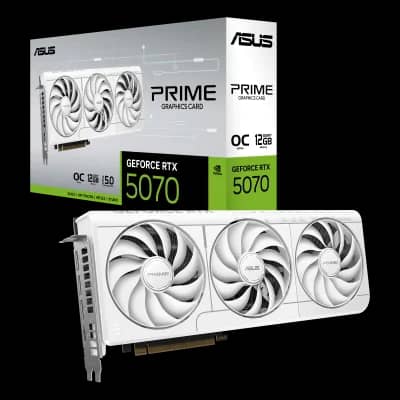 ASUS GeForce RTX 5070 Prime OC White Edition Graphics Card