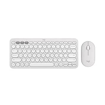Logitech Pebble 2 Combo Wireless Keyboard and Mouse - Tonal White