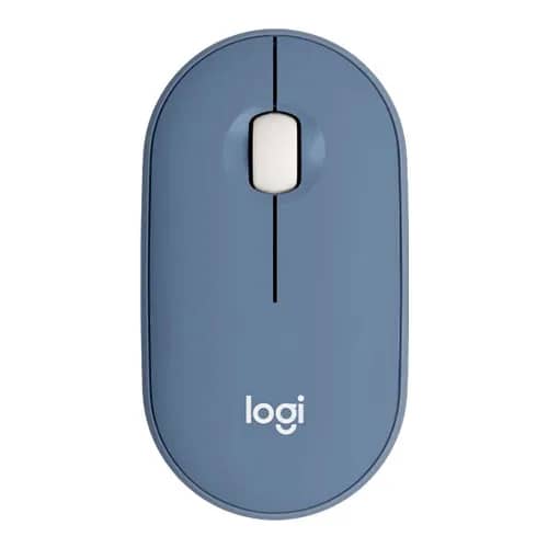 Logitech Pebble M350 Wireless and Bluetooth® Mouse - Blueberry