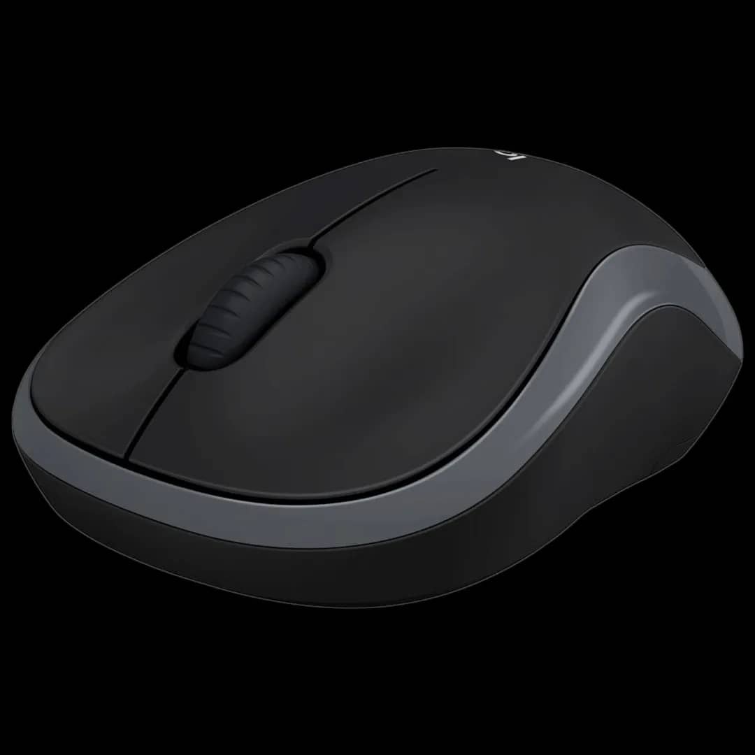 Logitech M186 Wireless Mouse, 2.4ghz with USB mini receiver GRAY