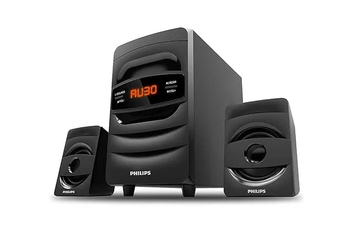 Philips Audio MMS2625B 32W 2.1 Channel Wireless Bluetooth®, Wired Multimedia Computer Speaker - Black