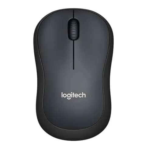 Logitech M221 Charcoal BLACK Wireless Mouse, 910-004882