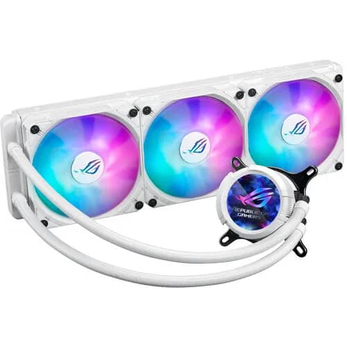 ASUS 360mm ROG STRIX LC III ARGB LCD All-in-One Liquid Cooler (White)