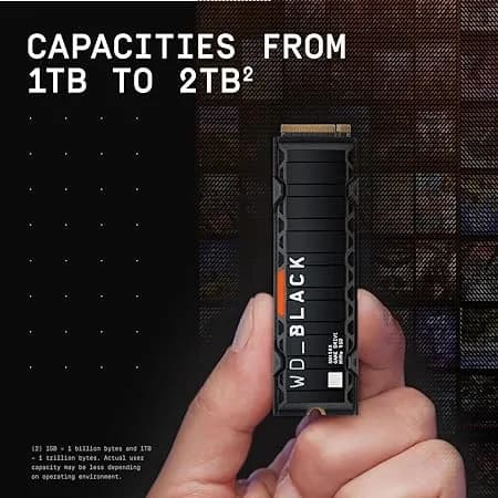 WD_Black SN850X NVMe SSD Gaming Storage with Heatsink, 2TB hover view