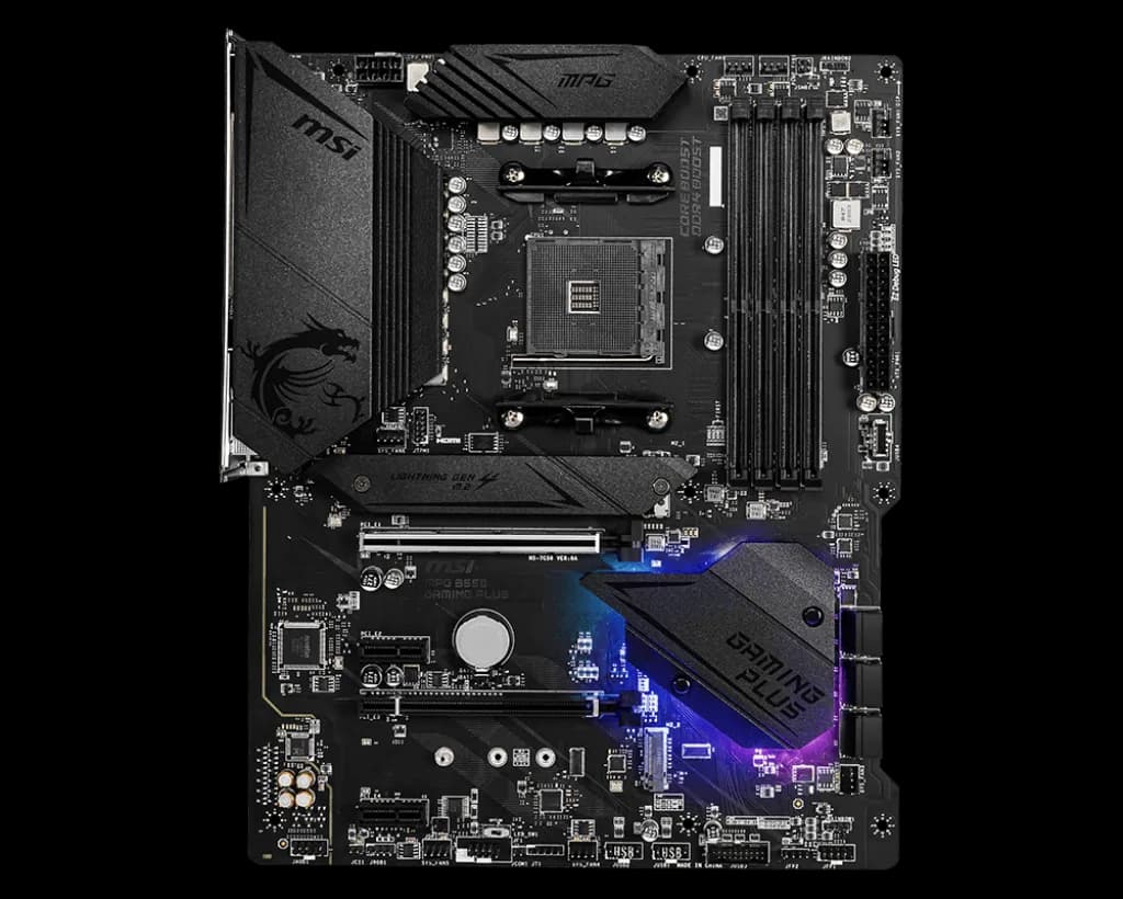 MSI-MPG B550 GAMING PLUS , AMD SOCKET MOTHERBOARD (SUPPORTS 5000&3000 SERIES) hover view