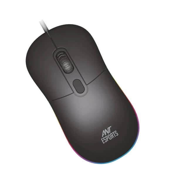 Ant Esports GM40 RGB Ergonomic Wired Gaming Mouse (2400 DPI, Optical Sensor, RGB Lighting, 1000Hz Po.... hover view