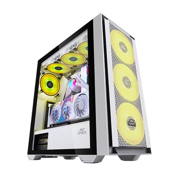 Ant Esports 690 Air ARGB (E-ATX) Cabinet (White) hover view