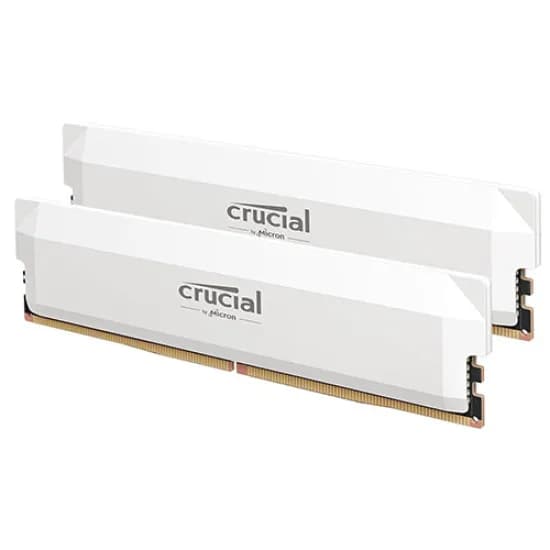 Crucial 16GB DDR5 6400Mhz Pro Overclocking CL38 UDIMM White hover view