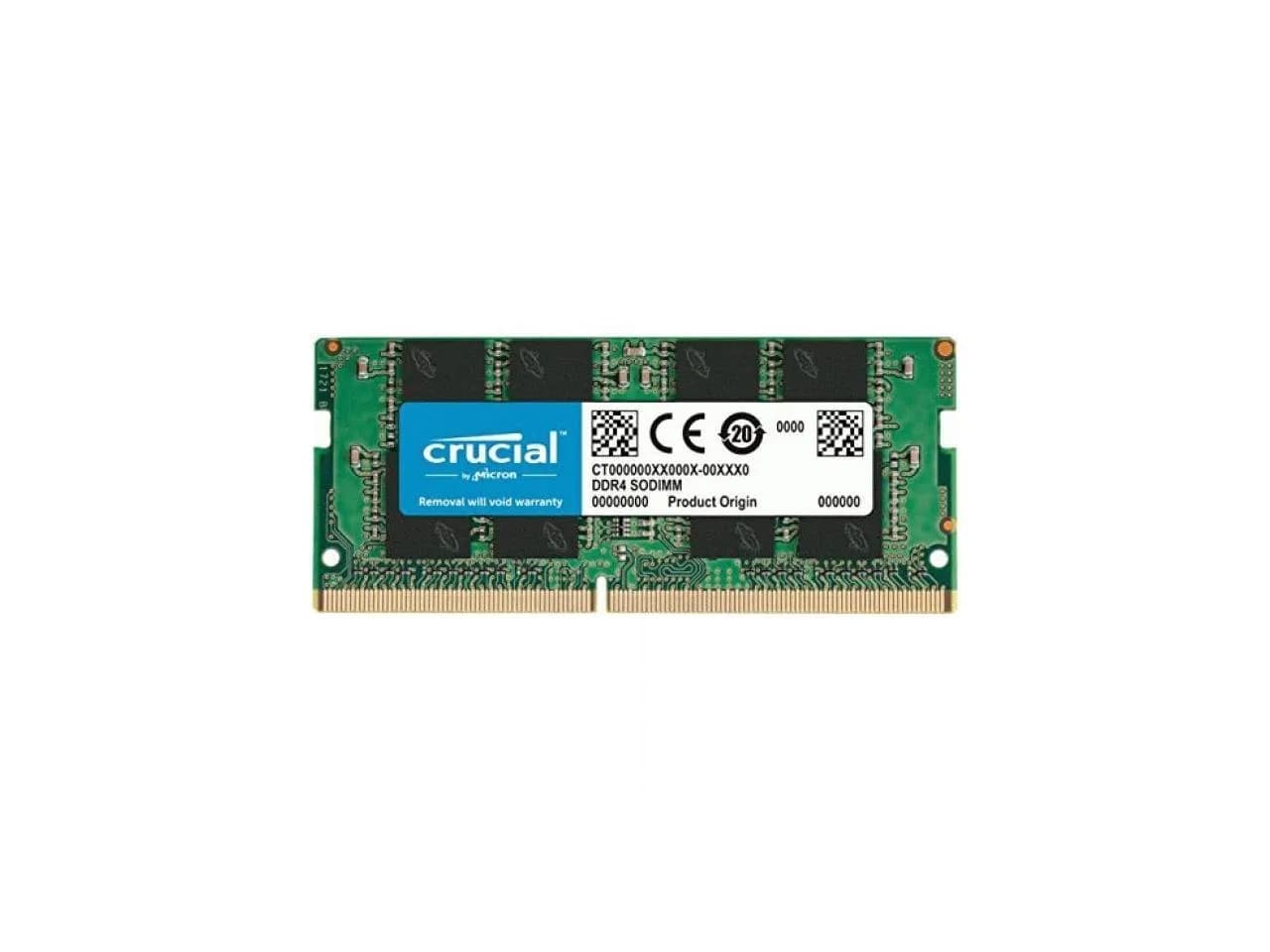 Crucial 32GB Single DDR4 3200 MT/s CL22 SODIMM 260-Pin Memory - CT32G4SFD832A