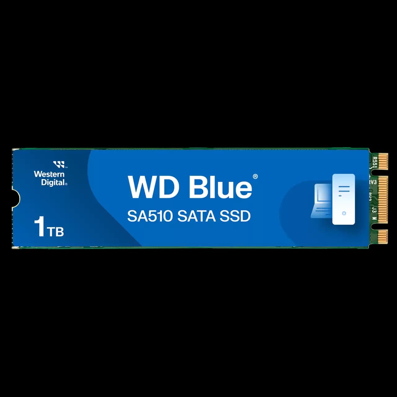 WD Blue SA510 SATA SSD M.2 2280 - 1TB hover view