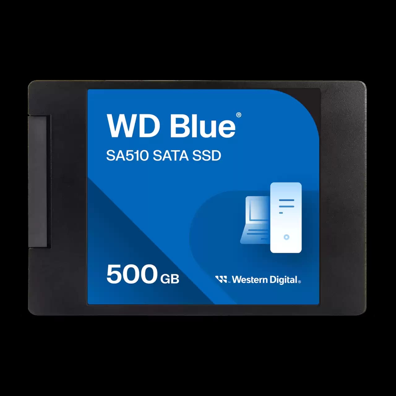 WD Blue SA510 500GB SATA SSD 2.5”/7mm cased hover view