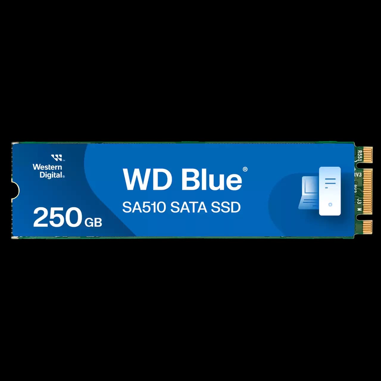 Western Digital WD Blue SA510 SATA 250GB, Up to 555MB/s, 2.5 Inch/7 mm, 5Y Warranty, Internal Solid State Drive
