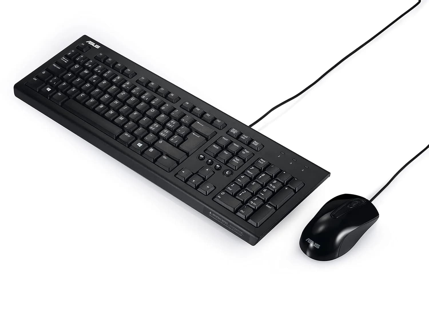 ASUS U2000 Wired Keyboard and Optical Mouse Combo