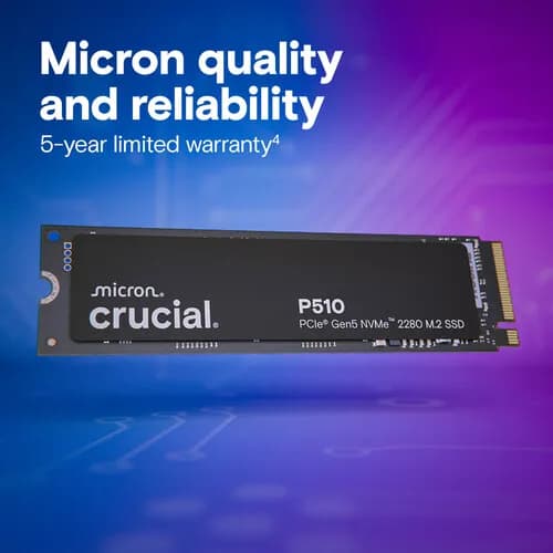 Crucial 2TB P510 PCIe 5.0 M.2 Internal SSD
