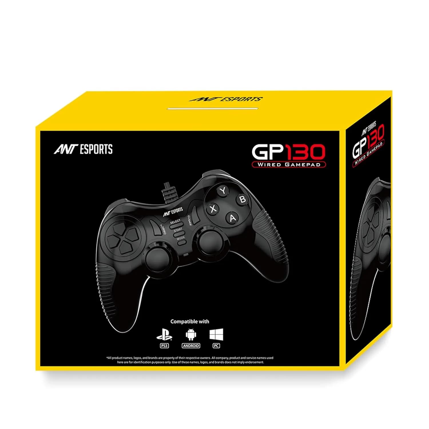 Ant Esports GP130 Wired Gamepad for PC, PS3, Android TV, Laptop – Dual Vibration USB Controller
