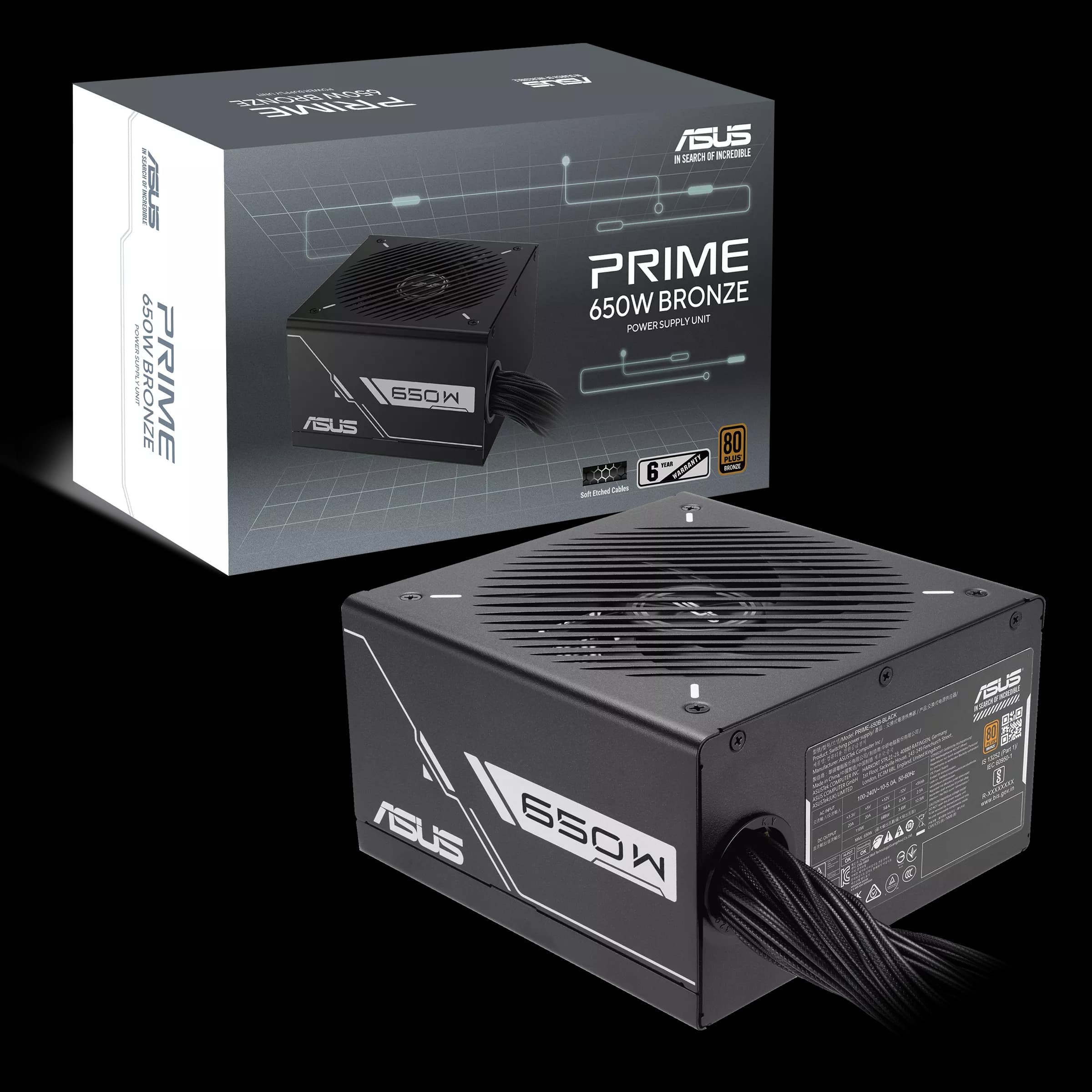 ASUS Prime 650W Bronze PSU