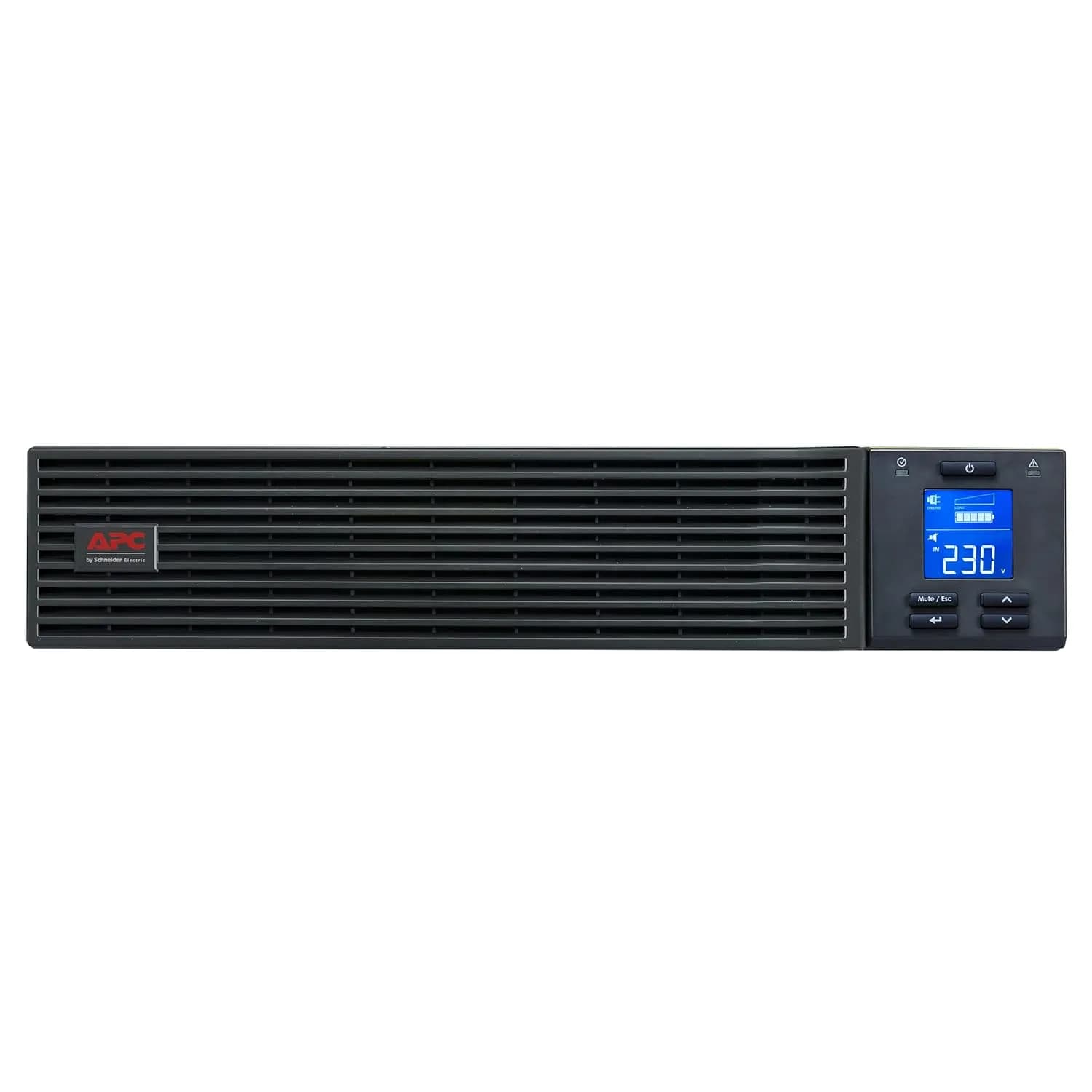 APC Easy UPS On-Line, 2000VA/1600W, Rackmount 2U, 230V, 4x India outlets, Intelligent Card Slot, LCD, W/O rail kit hover view