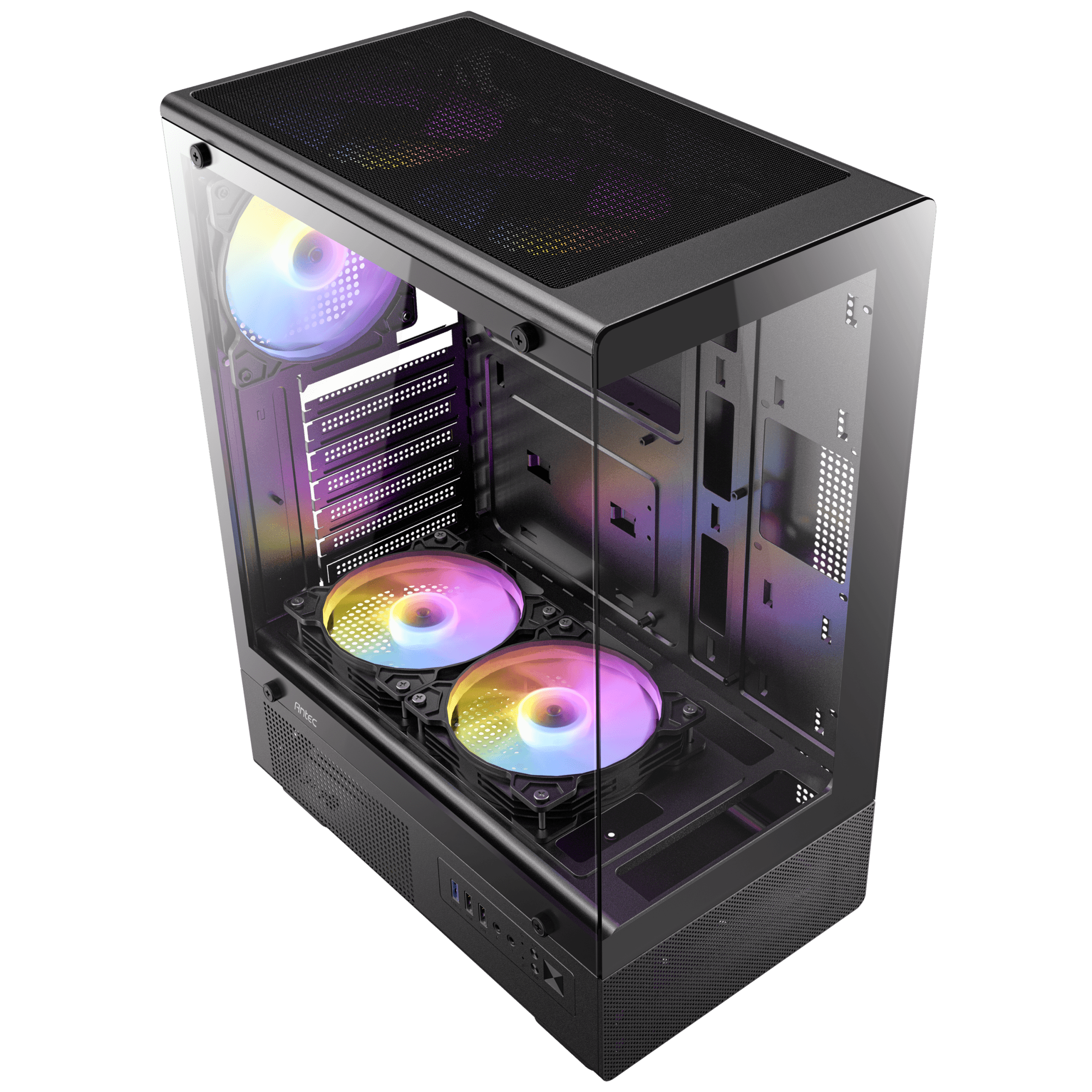 Antec VCX300 ARGB Mid Tower ATX Gaming PC Case with 5 Pre-Installed ARGB Fans