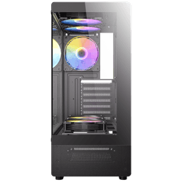 Antec VCX300 ARGB Mid Tower ATX Gaming PC Case with 5 Pre-Installed ARGB Fans - Image 3