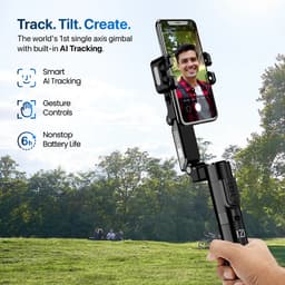IZI GO X Lite Smartphone Gimbal Stabilizer with Built in Extendable Telescopic Rod | AI Tracking & Remote Control | 6H Battery | 310g Payload - Image 3