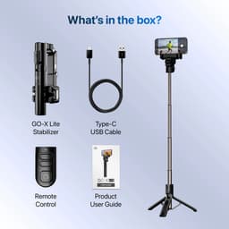 IZI GO X Lite Smartphone Gimbal Stabilizer with Built in Extendable Telescopic Rod | AI Tracking & Remote Control | 6H Battery | 310g Payload - Image 10