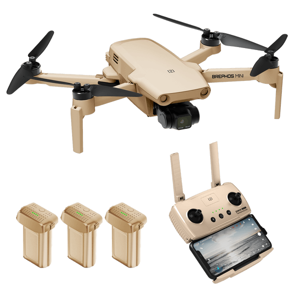 IZI Brephos Fly More Combo Mini Drone – Premium Drone with Camera 4K Professional, 48MP Imaging, Starlight Vision, 3-Axis Stabilizer, 3000mAh Long Flight, <249g Featherweight, 20km Range