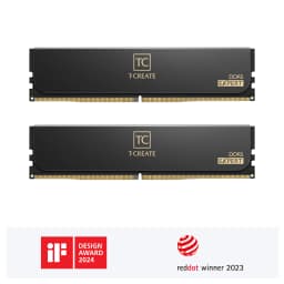 TeamGroup T-CREATE EXPERT 64GB (2x32GB) DDR5 6400MHz CL34 Desktop Memory - Black - Image 1