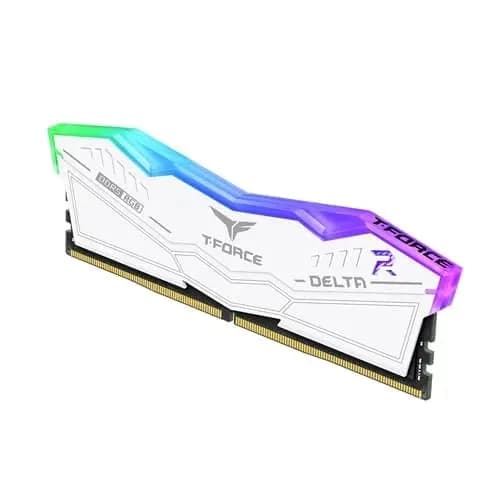 TEAMGROUP Delta RGB 16GB (1x16GB) 6000MHz CL38 DDR5 RAM (White) hover view
