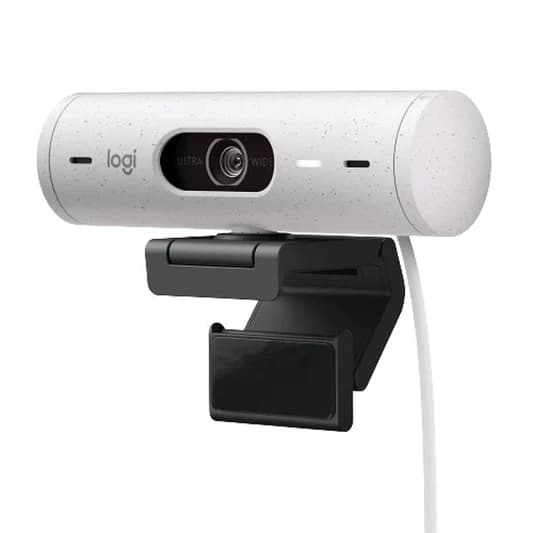 Logitech Brio 500 Full HD Webcam - White hover view