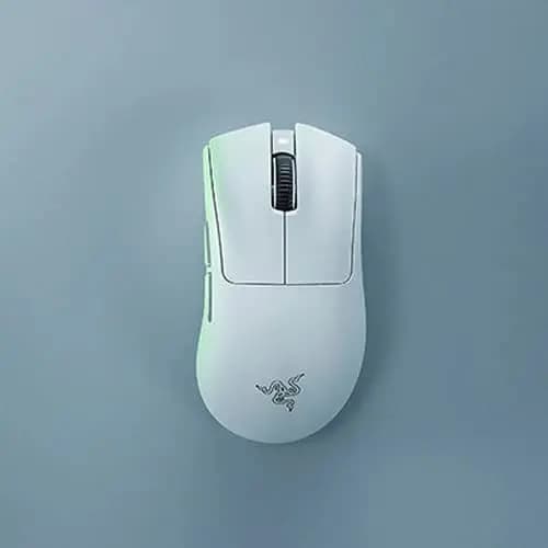 Razer DeathAdder V4 Pro White Wireless Gaming Mouse hover view