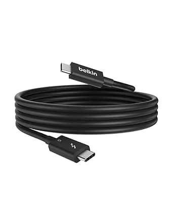 Belkin Thunderbolt 5 Cable, 120Gbps Data Transfer & 240W Charging, 1M