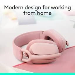Logitech Zone Vibe 100 Wireless Over-Ear Headphones - Rose - Image 8