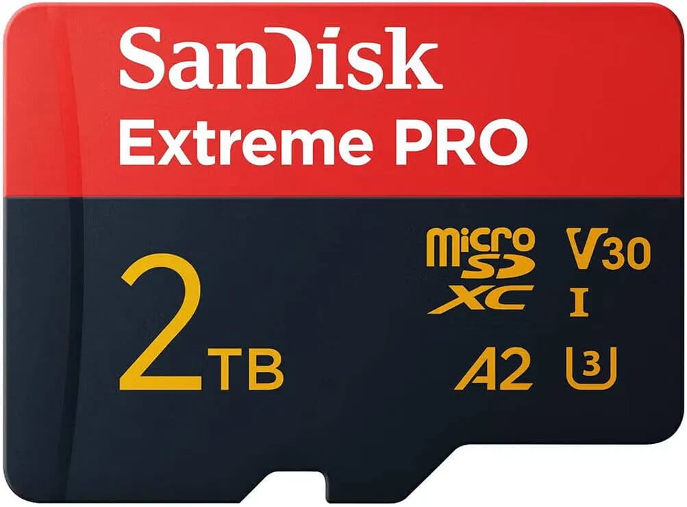 SanDisk 2TB Extreme PRO microSDXC UHS-I Memory Card hover view