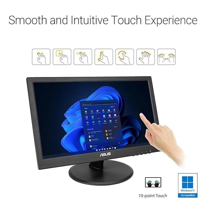 ASUS VT169HE 15.6-inch Full HD Touch Monitor hover view