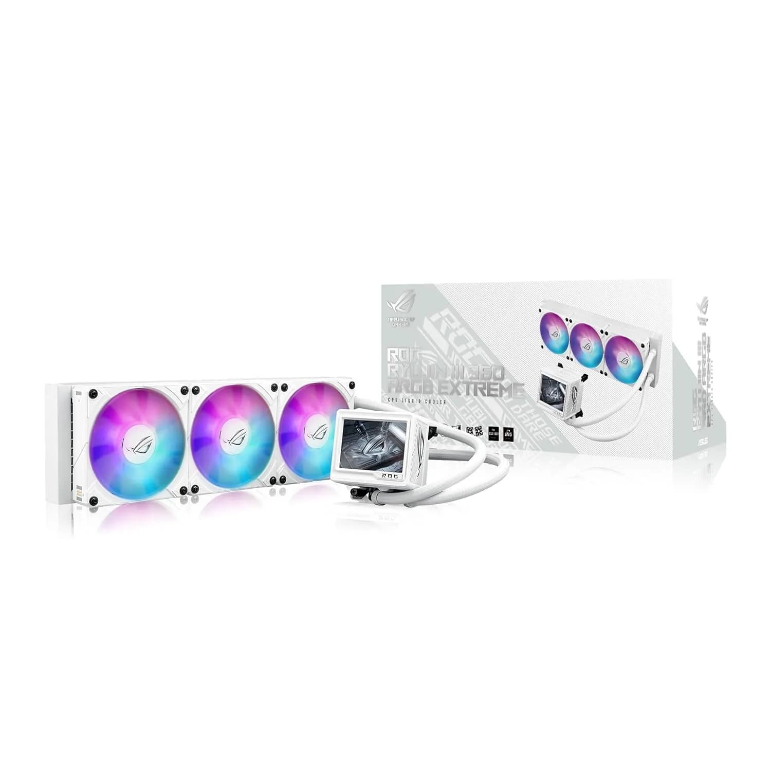 ASUS ROG Ryujin III 360 ARGB Extreme White Edition AIO Liquid Cooler