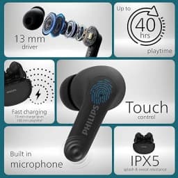 Philips TAT1269 Bluetooth Truly Wireless In-Ear Earbuds - Image 4