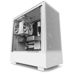 NZXT T120 RGB CPU Air Cooler - RC-TR120-W1 - CPU Liquid Cooler - Conductive Copper Pipes - Fluid Dynamic Bearings - AMD and Intel Compatibility - White