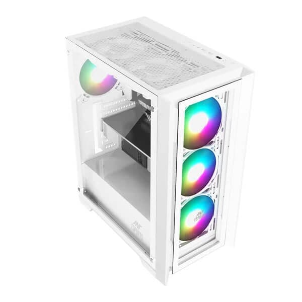 Ant Esports ICE-170TG (ATX) Mid Tower Cabinet (White) hover view
