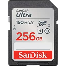 SanDisk Ultra 256GB Class 10 SDXC UHS-I SD Memory Card
