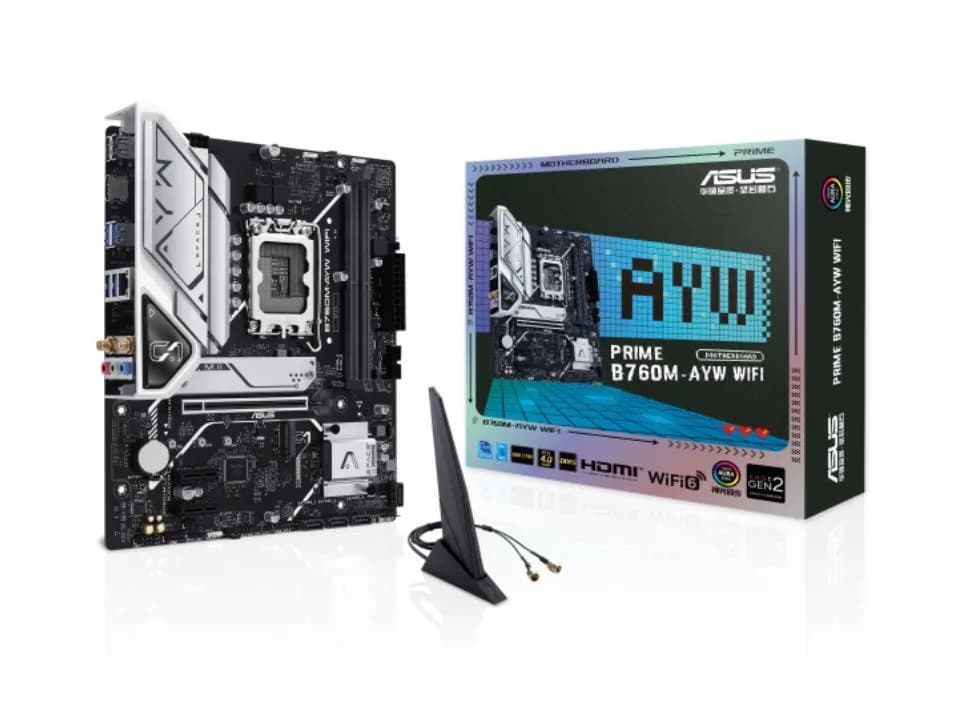 ASUS B760M-AYW WIFI Motherboard Gaming DDR5 LGA1700 Support Intel®
