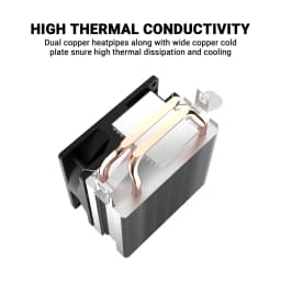 Ant Esports ICE-C200 CPU Cooler with Rainbow LED Fan