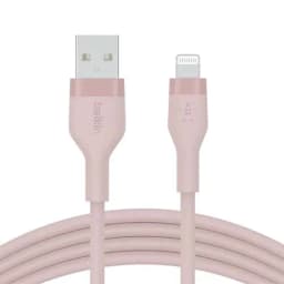 Belkin BOOST CHARGE Flex USB-A Cable with Lightning Connector - Pink