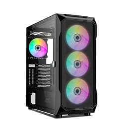 Ant Esports ICE-410TG Mesh ARGB (E-ATX) Mid Tower Cabinet (Black)