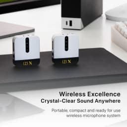 IZI X Wireless Microphone - 360 Omnidirectional, 120M Range, 15Hr Life - Image 2