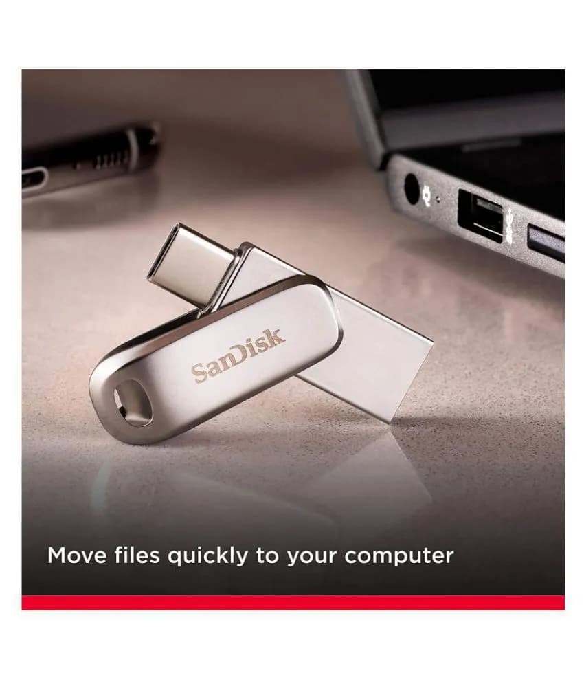SanDisk SDDDC4-032G-I35 32 GB OTG Drive  (Silver, Type A to Type C)
