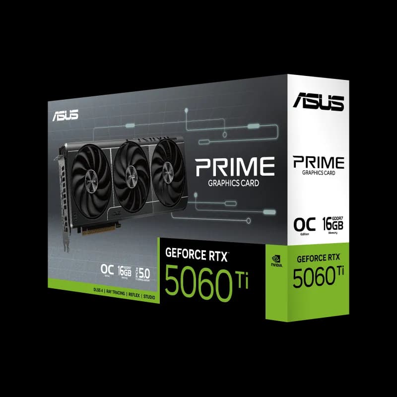 ASUS PRIME GeForce® RTX 5060 Ti 16GB GDDR7 OC Edition Graphic Card hover view