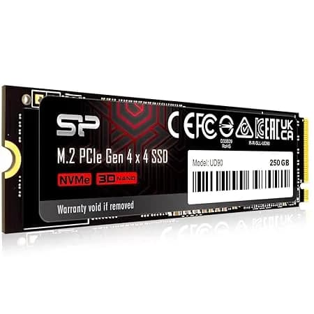 SP Silicon Power Silicon Power Ud90 500Gb Nvme Pcie 4.0 Ssd, Up to 5000Mb/S, 3D Nand, M.2 2280 Pcie Gen4X4 Internal Solid State Drive