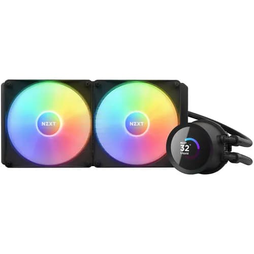 NZXT Kraken 280 RGB 280mm AIO Liquid Cooler with LCD Dispay (Black) hover view