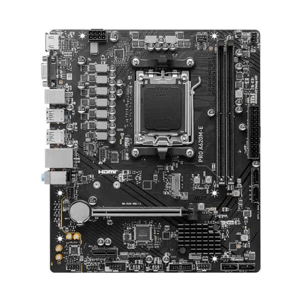 MSI Pro A620M-E Motherboard hover view